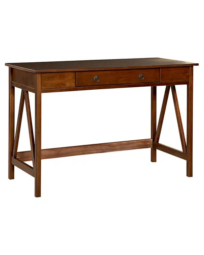 Linon Titian 46in Pine Desk In Brown