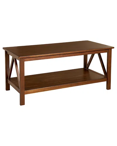 Linon Titian Coffee Table In Brown