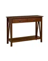 Linon Titian Console Table In Brown