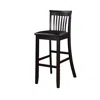 Linon Torino 30 In Craftsman Bar Stool In Black
