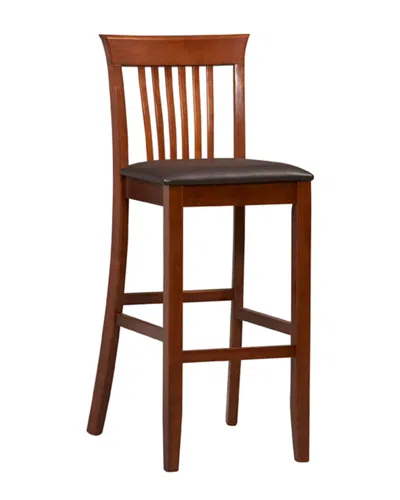 Linon Torino Craftsman Bar Stool In Brown