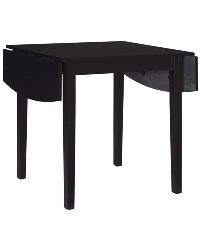 Linon Torino Square Drop Leaf Table In Black