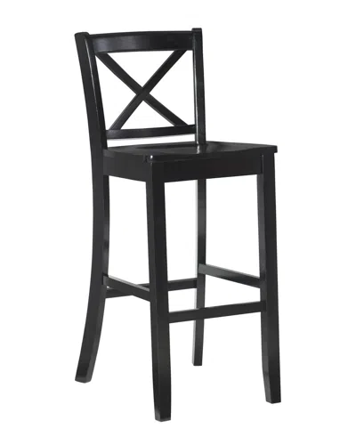 Linon Torino X-back Bar Stool In Black