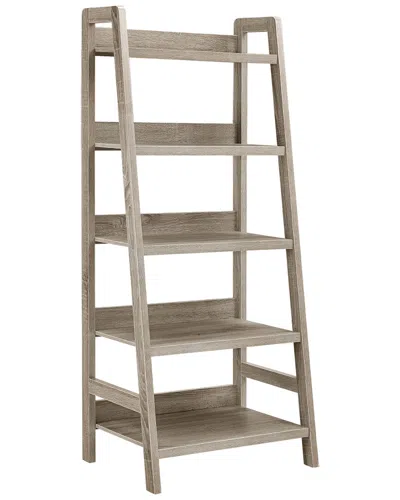 Linon Tracey Ladder Bookcase In Brown