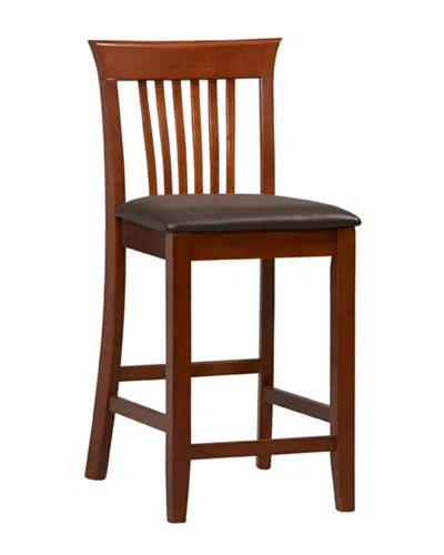 Linon Triena Collection Craftsman Counter Stool In Brown