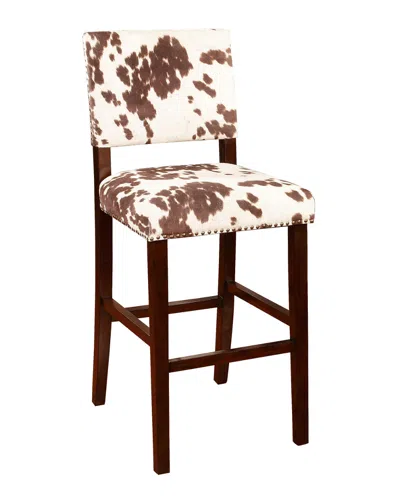 Linon Udder Madness Corey Barstool In Brown