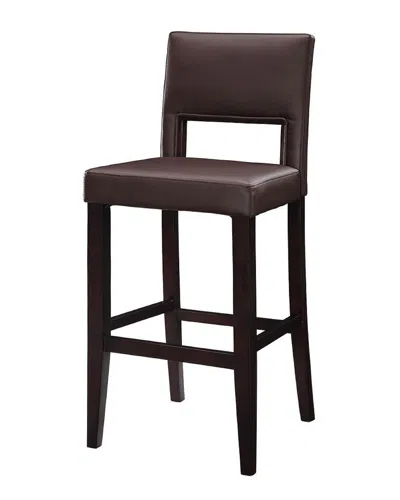 Linon Vega Bar Stool In Brown