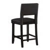 Linon Vega Counter Stool Brown 24 In Black