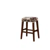 Linon Walt Brown Cow Print Bar Stool In Brown