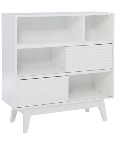 Linon Waves Bookcase In White