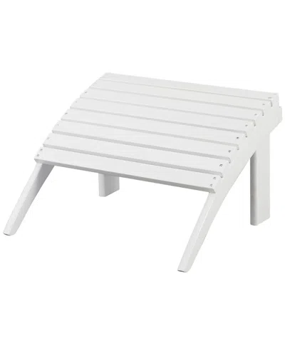 Linon White Adirondack Ottoman