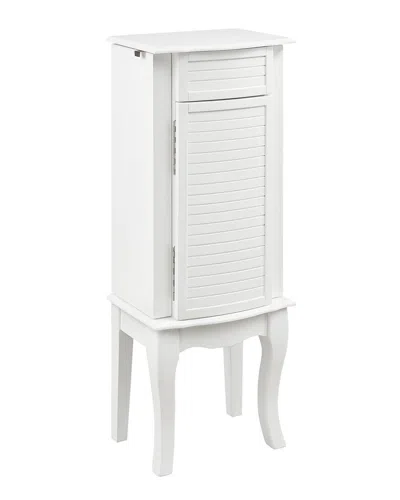 Linon Whitney Jewelry Armoire In White