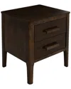 Linon Wilcox Side Table In Brown