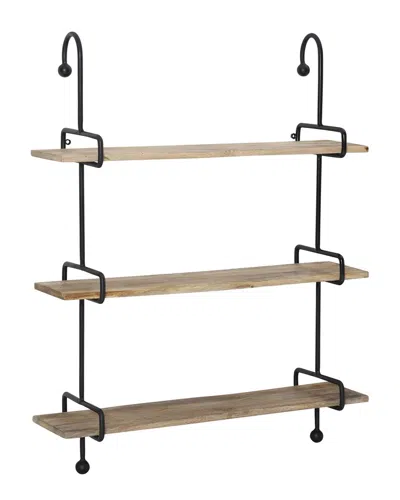 Linon Wilder Metal Wall Shelves In Neutral