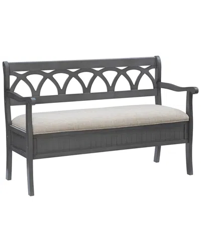 Linon Winslett Bench In Gray