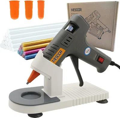 Linqz 40w Mini Hot Glue Device With Stand, 30pcs Glue Sticks And 3pcs Silicone Finger Protectors, High Tem In Multi