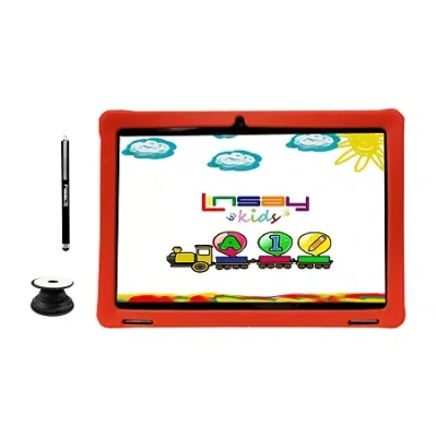 Linsay 10.1" 1280x800 Ips 2gb Ram 32gb Storage Android 12 Tablet With Red Kids Defender Case/ Pop Holder An In Multi