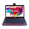 Linsay 10.1 Octa Core 128gb Android 15 Tablet Brown Croc Keyboard In Multi