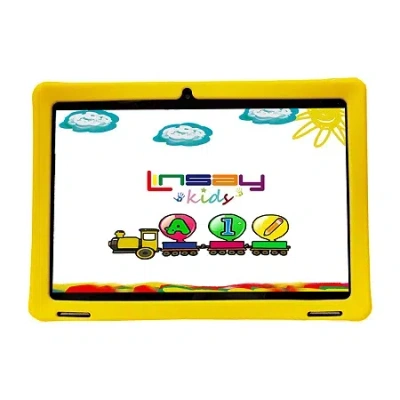 Linsay 10.1 Octa Core 128gb Android 15 Tablet Kids Yellow