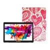 Linsay 10.1 Octa Core 128gb Android 15 Tablet Love Shape Case In Red
