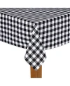 Lintex Buffalo Check Black 100% Cotton Table Cloth For Any Table 60"x84" In Black