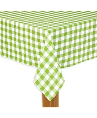 Lintex Buffalo Check Green 100% Cotton Table Cloth For Any Table 70" Round