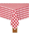Lintex Buffalo Check Red 100% Cotton Table Cloth For Any Table 60"x104" In Red