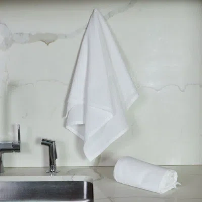 Lintex Cotton Accent Kitchen Towel In White