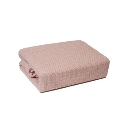 Lintex Cotton Blanket In Rose