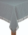 Lintex Homespun Hunter 100% Cotton Tablecloth 70" Round In Hunter Green