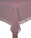 Lintex Homespun Wine 100% Cotton Tablecloth 60"x102" In Wine