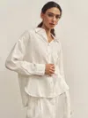 Lintico 100% Linen Classic Collar Base Shirt Jenna In White