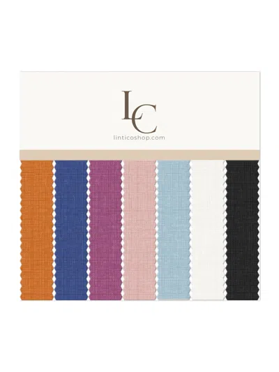 Lintico 100% Linen Lightweight Fabric Handcraft Material For Diy And Sewing Projects In White