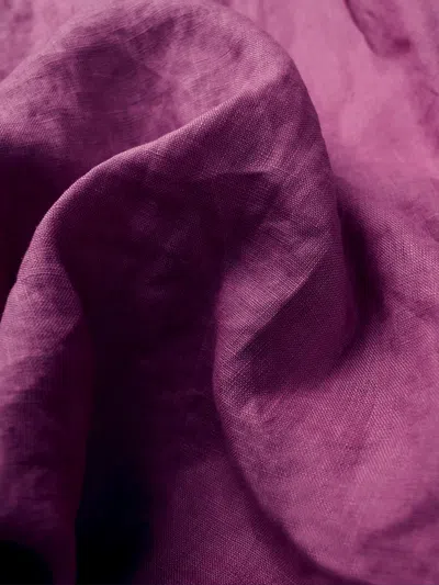 Lintico 100% Linen Lightweight Fabric Handcraft Material For Diy And Sewing Projects In Purple