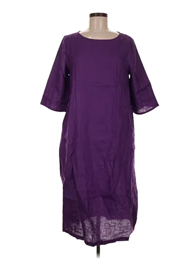 Pre-owned Lintico Casual Dress In Purple