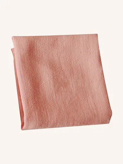 Lintico Cotton Linen Napkins Solid Color Placemats Tea Towels In Pink