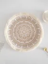 Lintico Nordic Woven Jute Placemat Round Fringe Decorative Heat-resistant Mat