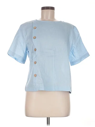 Pre-owned Lintico Short Sleeve T-shirt In Blue
