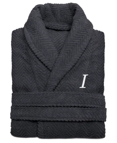 Linum Home 100% Turkish Cotton Personalized Unisex Herringbone Bath Robe