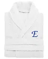 Linum Home 100% Turkish Cotton Personalized Unisex Herringbone Bath Robe In Multi