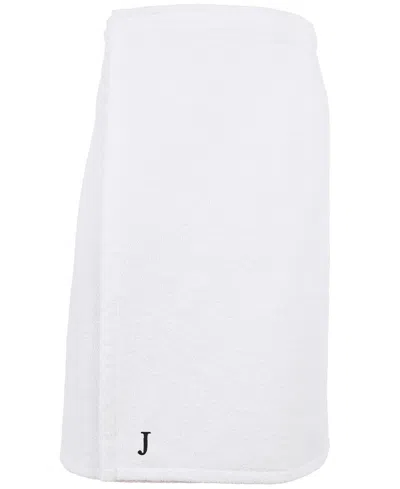 Linum Home 100% Turkish Cotton Terry Personalized Women's Bath Wrap In White