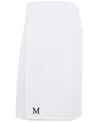 Linum Home 100% Turkish Cotton Terry Personalized Women's Bath Wrap In White