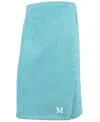 Linum Home 100% Turkish Cotton Terry Personalized Women's Bath Wrap In Blue