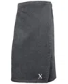 Linum Home 100% Turkish Cotton Terry Personalized Women's Bath Wrap In Gray