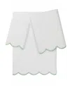 Linum Home Adornia Scallop Cotton 3-pc. Towel Set In White