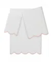 Linum Home Adornia Scallop Cotton 3-pc. Towel Set In White