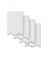 Linum Home Adornia Scallop Cotton 4-pc. Fingertip Towel Set, 11" X 18" In White