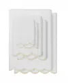 Linum Home Adornia Scallop Cotton 6-pc. Towel Set In White