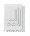 Linum Home Adornia Scallop Cotton 6-pc. Towel Set In White