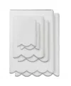 Linum Home Adornia Scallop Cotton 6-pc. Towel Set In White